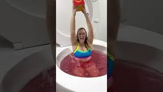 My BOYFRIEND PRANKED me with MCDONALDS in Giant Toilet with PRIZE #shorts