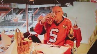 A Swedish hockey Support loves hockey and beer