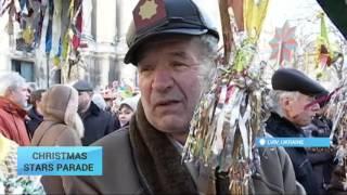 Revelers flock to Lviv for annual Christmas stars parade