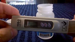 Calibrating  a TDS 3-Hand Held TDS Meter