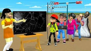 Scary Teacher 3d vs Squid Game TV Repair Get Signal For Squid Doll 5 Times Challenge Miss T Loser