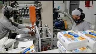 Customer factory paper towel machine production reaction