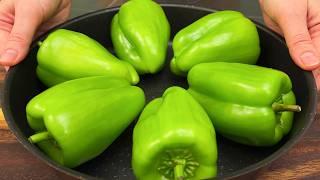 Recipe for delicious peppers from a 5-star restaurant in 15 minutes! Quick dinner!