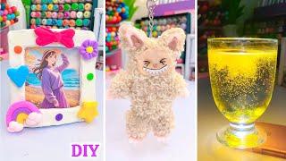 DIY Labubu Keychain / Paper craft/ Easy ideas/ miniature /how to make / school project/art and craft