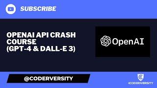 GPT-4 & Dall-E 3 API Crash Course | ChatGPT AI Content Generator with OpenAI & Next.js 14