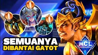 GATOTKACA RAJA FIGHTER⁉️Gatotkaca Mode Solo MCL Auto Bantai