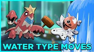 The Water Type Moves Of Pokemon