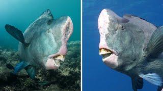 Bumphead Parrotfish  Fish with a Built-in Helmet!