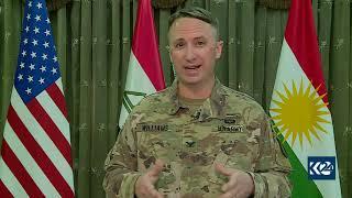 Coalition’s Kurdistan Coordination Center head Col. Dave Williams talks to Kurdistan 24