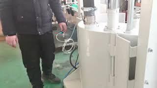 How to connect the hard transfer pipe with pressing machine and filling machine