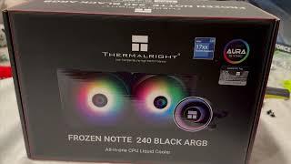 $50 Water Cooler? Thermalright Frozen Notte Review - (PC Build Vlog 6)