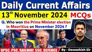 13th November 2024 | Daily Current Affair | November Daily Current Affair | Current affair 2024