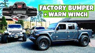THIS IS AN ESSENTIAL GLADIATOR OFF-ROAD MOD! - Winch Install on Factory Jeep Steel Bumper - Easy Mod