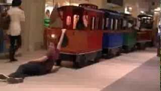 How to properly ride the kiddy train at the mall