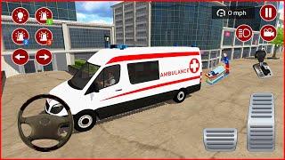 Direksiyonlu Ambulans oyunu 3D #53 American Ambulance Simulator - Ambulans oyunları Android Gameplay