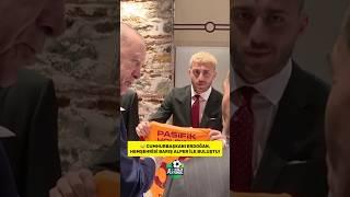 5️⃣3️⃣ Barış Alper Yılmaz, hemşehrisi Cumhurbaşkanı Erdoğan’a 53 numaralı formasını hediye etti.