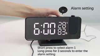 Multifunctional Radio Projection Alarm Clock