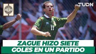 Futbol Retro: ¡El partido en que Zague anotó 7 goles! | México 9 - 0 Martinica | CopaOro 1993 | TUDN