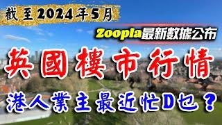 Zoopla｜英國 樓巿｜2024年5月｜UK House Price Index｜英國樓｜曼徹斯特 物業｜倫敦樓｜伯明翰 物業｜BNO 英國樓｜投資 英國 物業｜樓交所直播室 ｜HKEXLIVE