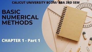 Calicut University |3rd sem| Bcom |BBA| BNM| 1st chapter |1st part|