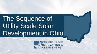 The Sequence of Utility Scale Solar Development in Ohio