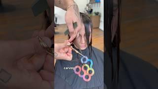 Razor cut but with scissors