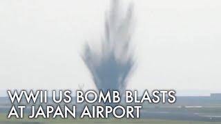 World War Two US bomb explodes near runway, shutting down Japan's Miyazaki airport