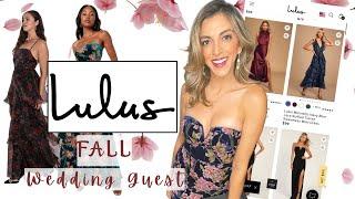 The Must-Have Fall Wedding Guest Fashion: LULUS Try On Haul