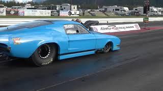 Chris Richards Ford Pro Mod runs 208 mph at Alaska Raceway Park on Labor Day 2021