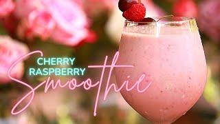 Cherry Raspberry Smoothie | Meal replacement Recipe | Healthy Breakfast Smoothies | Vegan