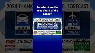 Nearly 70 million people expected to travel by car for Thanksgiving #shorts