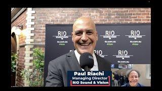 Paul Riachi speaks to iTWireTV during the RIO Sound & Vision GALA LAUNCH event, Thurs 30 March 2023