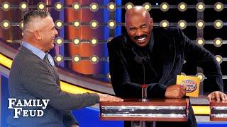 Bob STUNS Steve Harvey at the podium!!