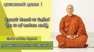 දිනකට විනාඩි 30 බැගින් දින 50 ක් භාවනා කරමු ! ආනාපානසති අභ්‍යාස 1