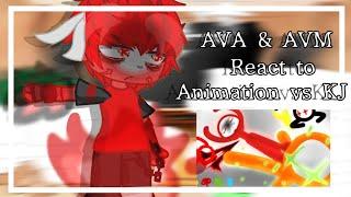 ||| AVA & AVM React to Animation vs KJ ||| / ||| Short reaction |||