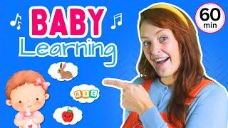 First Words & Gestures | Clapping, Waving, Pointing & Singing | Hop Little Bunnies | Baby Learning