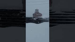 Kedarnath Snowfall Video 2023 || Kedarnath Mandir Latest Snowfall Video || Kedarnath Snowfall Shorts