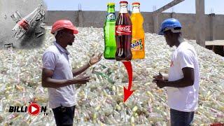 Coca cola Bottle recycling factory tour Gambia