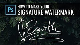 How to make a Signature Logo Watermark in Photoshop