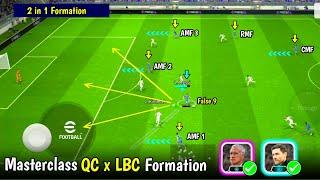 My New Crazy QC x LBC Formation Destroyed Opponents 🫣 Unique 3-1-5-1 x False 9 Tactics PES EMPIRE