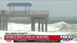 Double red flags in Orange Beach