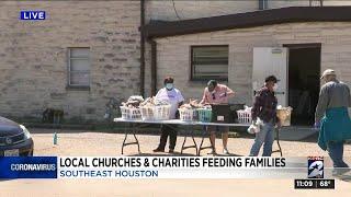 Local churches and charities feeding families