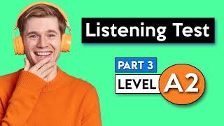 A2 Listening Test - Part 3 | English Listening Test
