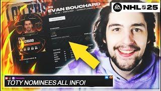 TEAM OF THE YEAR NOMINEES! HOW EVERYTHING WORKS! I NHL 25 HUT