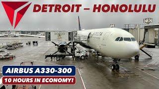 FLYING to HAWAII: Delta A330-300 Economy Detroit to Honolulu