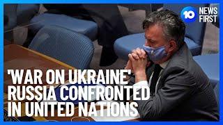 'War On Ukraine': Ukraine Confronts Russia At United Nations | 10 News First