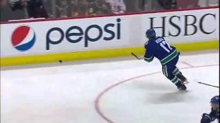 NHL: Niklas Kronwall Huge Hit on Ryan Kesler 12/21/11