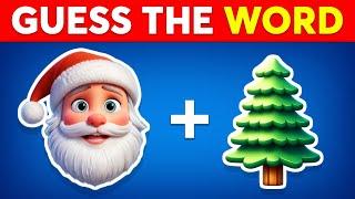 Guess the WORD by Emoji?  Christmas Edition  Christmas Quiz | Emoji Quiz