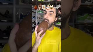 Food ASMR Eating a Giant Chocolate Egg! #asmr #food #funny #asmrfood #mukbang #eating