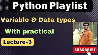 3. Python data type and variables | python playlist